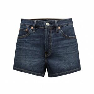 Levis 501 Denim Shorts Women 27 Dark Blue Excellent High Rise Button Fly Cut Off